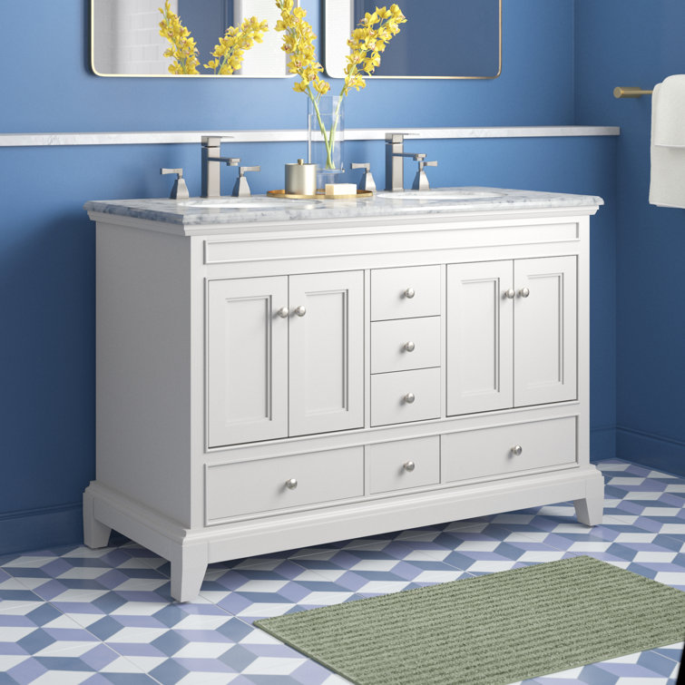 Etta Avenue™ Ahmad 48" Double Bathroom Vanity Set & Reviews Wayfair